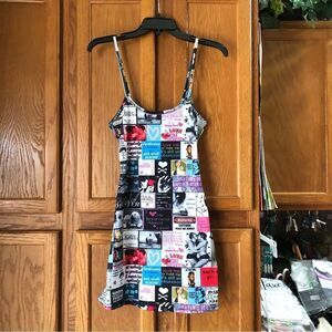 NWT OMighty Logo Mania Mini Dress Y2K Pop Culture - XS